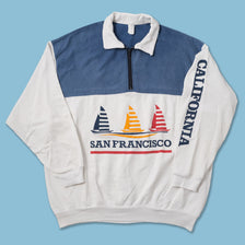 Vintage San Francisco Q-Zip Sweater Medium