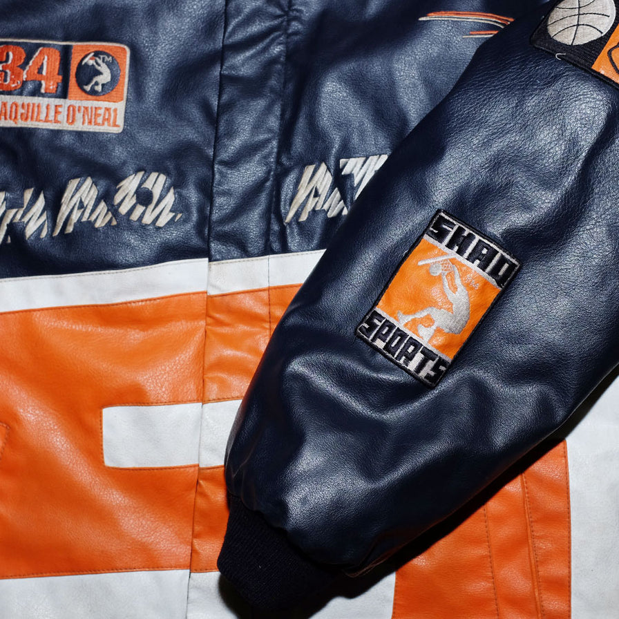 Vintage Shaq Attaq Leather Jacket Medium