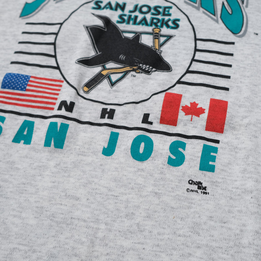 Vintage Deadstock 1991 San Jose Sharks T-Shirt XXL Double Double