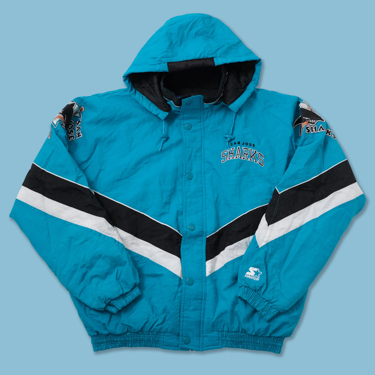 Vintage Starter San Jose Sharks Jacket XLarge | Double Double Vintage