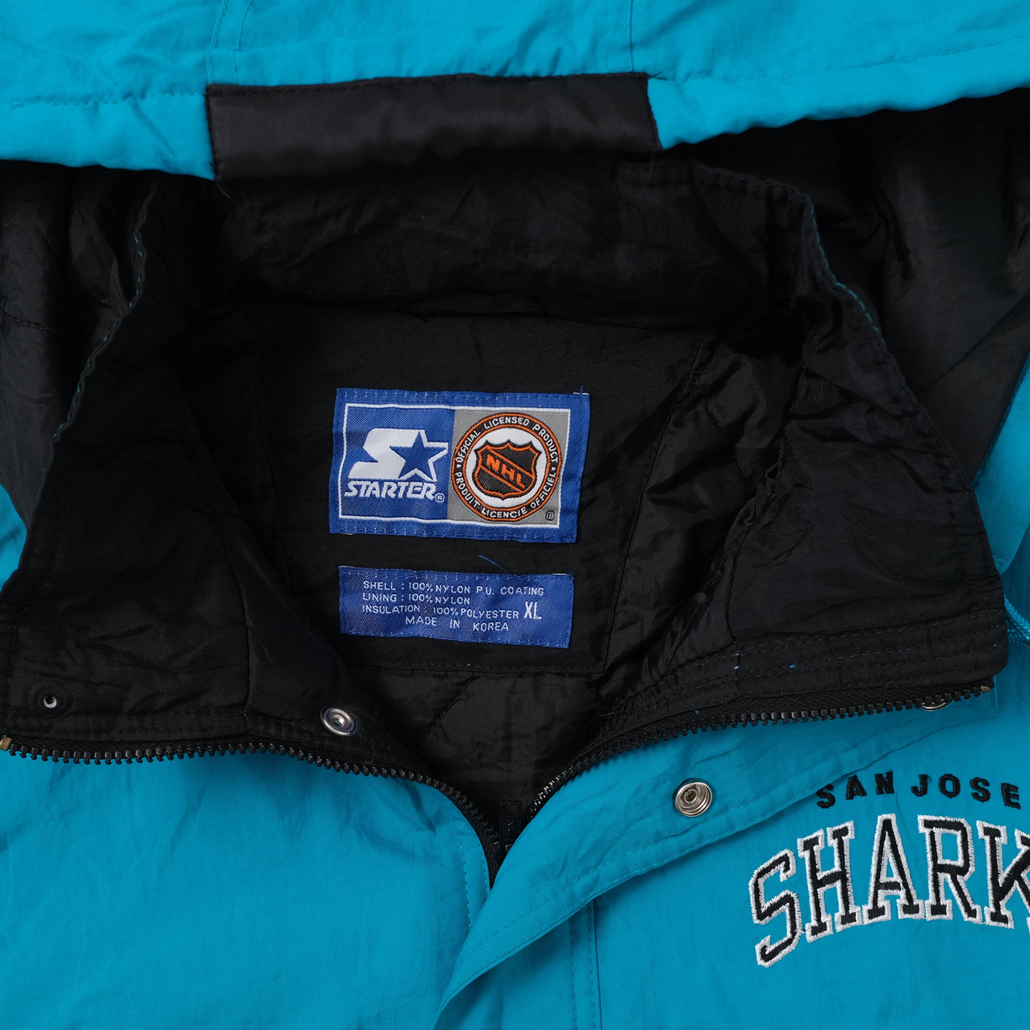 STARTER, Jackets & Coats, Vintage San Jose Sharks Starter Jacket Xl 9s