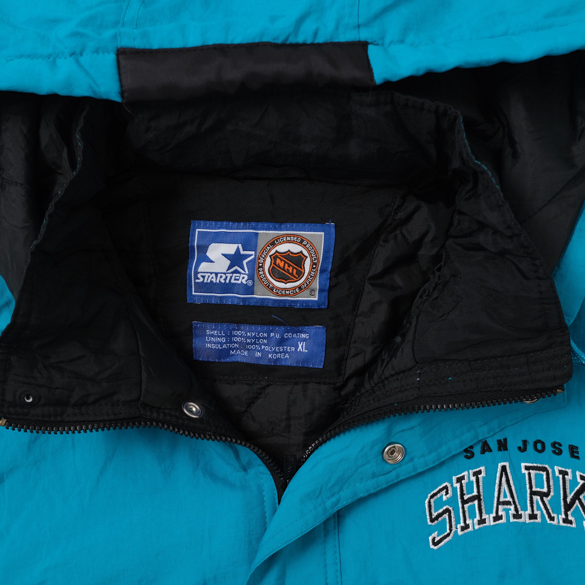 San jose clearance sharks vintage jacket