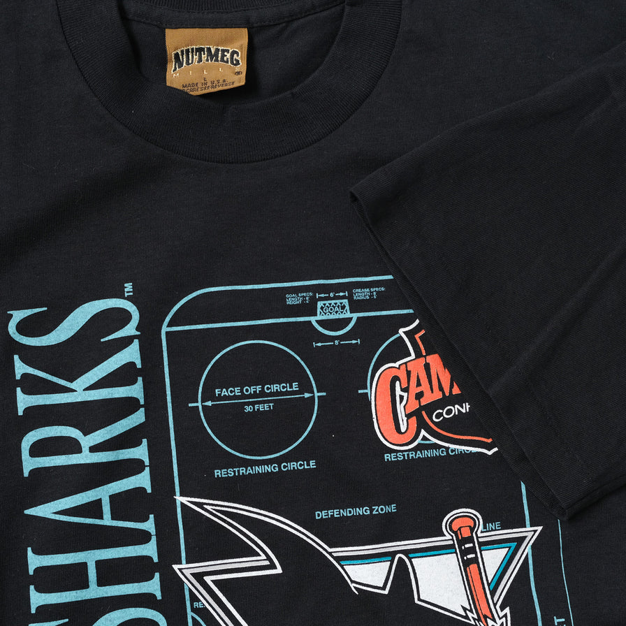 Vintage Deadstock 1992 San Jose Sharks T-Shirt Large