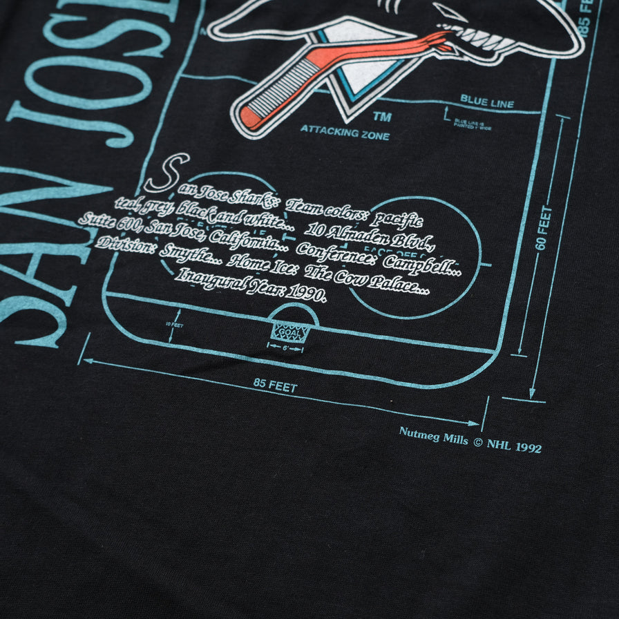Vintage Deadstock 1992 San Jose Sharks T-Shirt Large