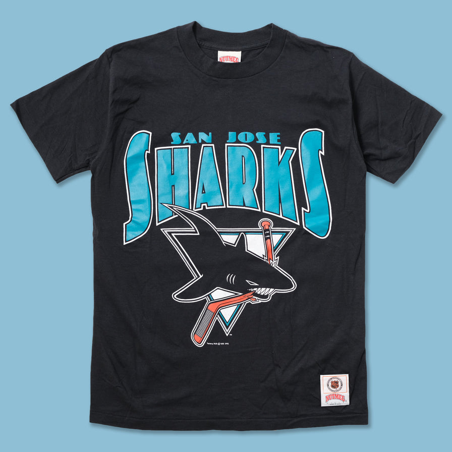 Vintage 90s SAN JOSE SHARKS NHL Competitor T-Shirt M (Deadstock