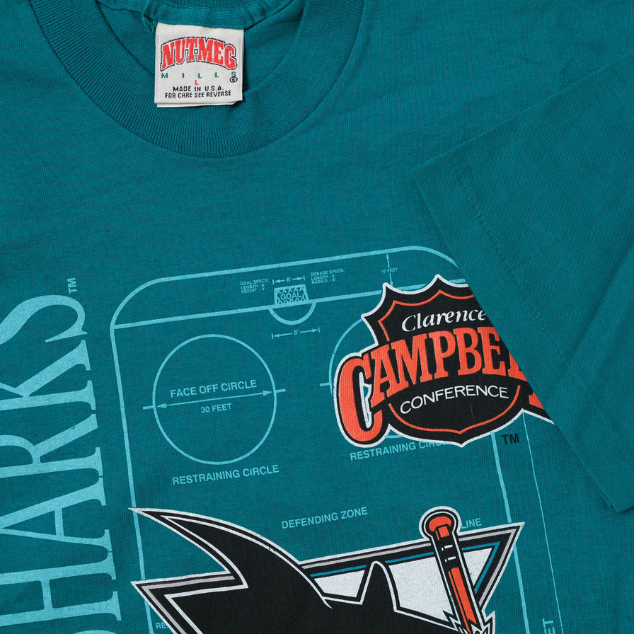 Vintage Deadstock 1992 San Jose Sharks T-Shirt Large