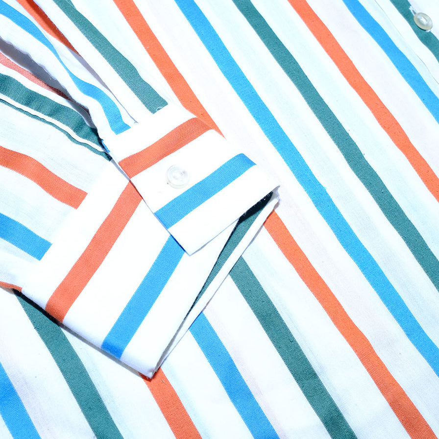 Vintage Vertical Stripes Shirt XLarge - Double Double Vintage