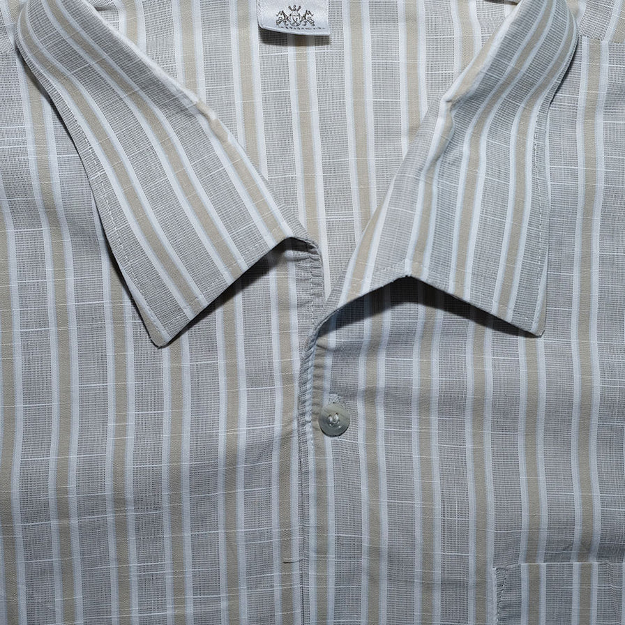 Vintage Vertical Stripe Shirt XLarge - Double Double Vintage