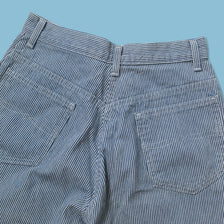 Vintage Striped Denim Shorts Small