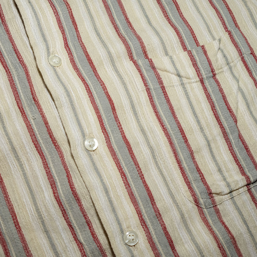 Vintage Vertical Striped Shirt XLarge - Double Double Vintage