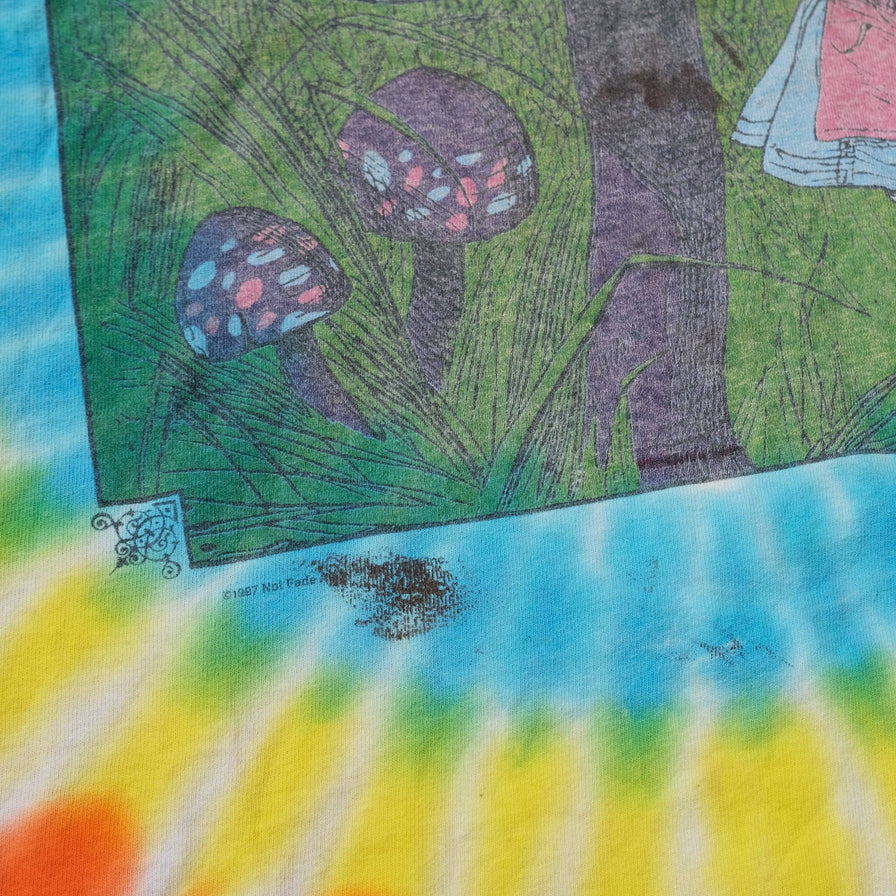 Vintage 1997 Alice in Wonderland Tie Dye T-Shirt XLarge