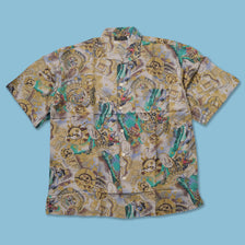 VIntage Deadstock Pattern Silk Shirt Large / XLarge