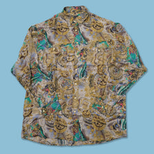 VIntage Deadstock Pattern Silk Shirt Large / XLarge