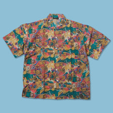 Vintage Deadstock Pattern Silk Shirt Large / XLarge