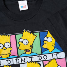 Vintage 90s Bart Simpson T-Shirt Medium / Large