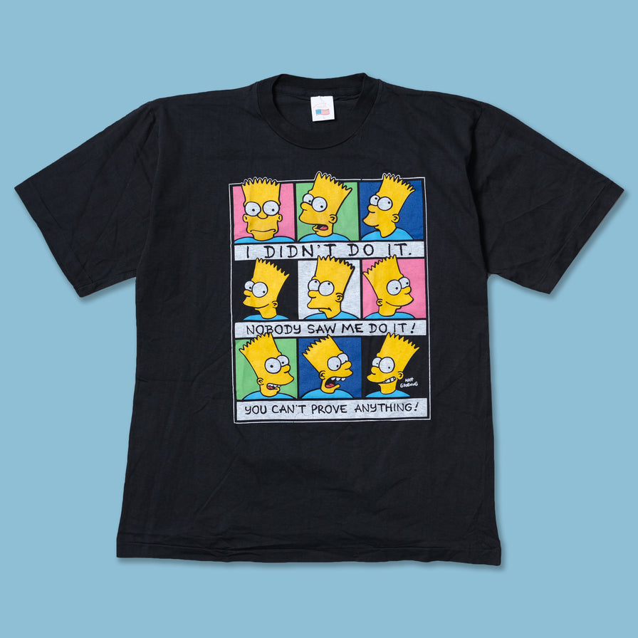 Vintage 90s Bart Simpson T-Shirt Medium / Large