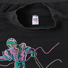 Vintage Ski Mock Neck Sweater Large