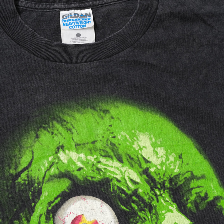 Vintage Green Skull T-Shirt Large