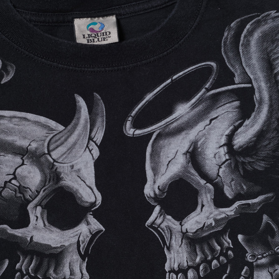 Vintage Liquid Blue Heaven or Hell T-Shirt Large