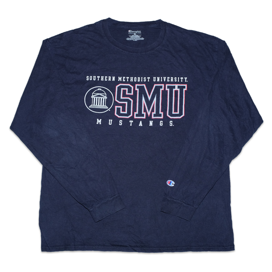 Vintage Champion SMU Longsleeve XLarge - Double Double Vintage