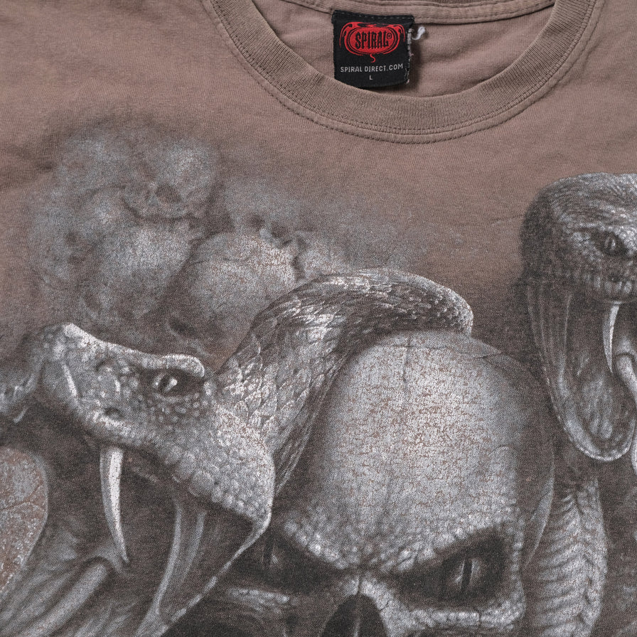 Vintage Skulls & Snakes T-Shirt Large