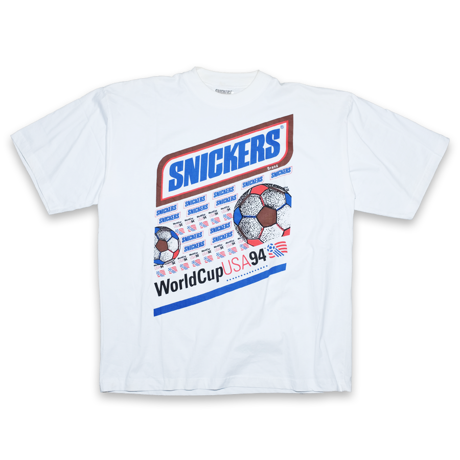 Vintage Snickers World Cup 1994 USA T-Shirt XLarge | Double