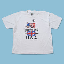 Vintage International Soccer USA T-Shirt Large