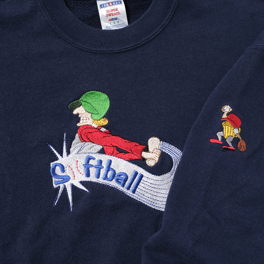 Vintage Softball Sweater Large