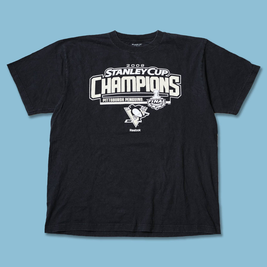 Vintage Reebok Stanley Cup 2009 Pittsburgh Penguins T-Shirt Large