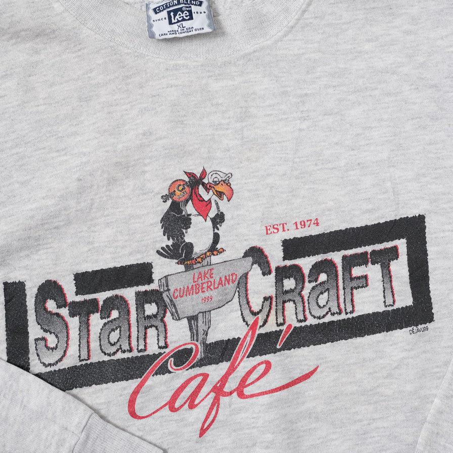 Vintage Star Craft Cafe Sweater Large