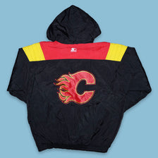 Vintage Starter Calgary Flames Anorak Large - Double Double Vintage