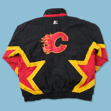 Vintage Starter Calgary Flames Jacket Large