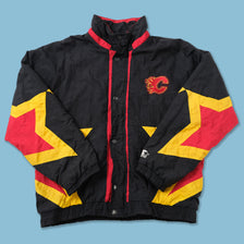 Vintage Starter Calgary Flames Jacket Large