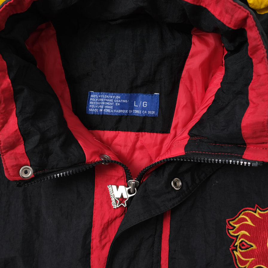 Vintage Starter Calgary Flames Jacket Large