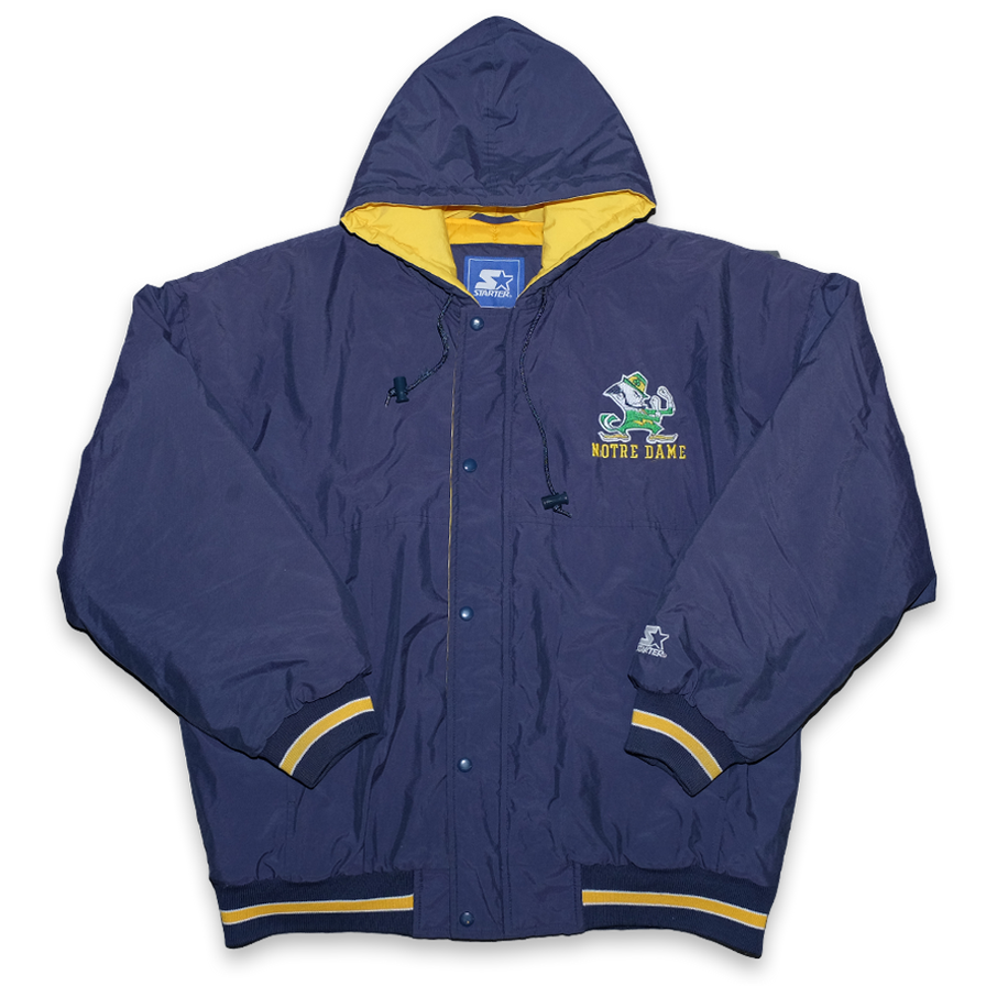 Vintage Starter University Of Notre Dame Jacket XLarge - Double Double Vintage