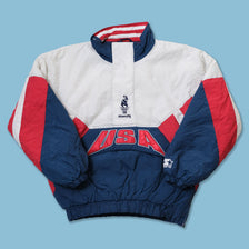 Vintage Starter Atlanta 1996 Olympics USA Anorak Large