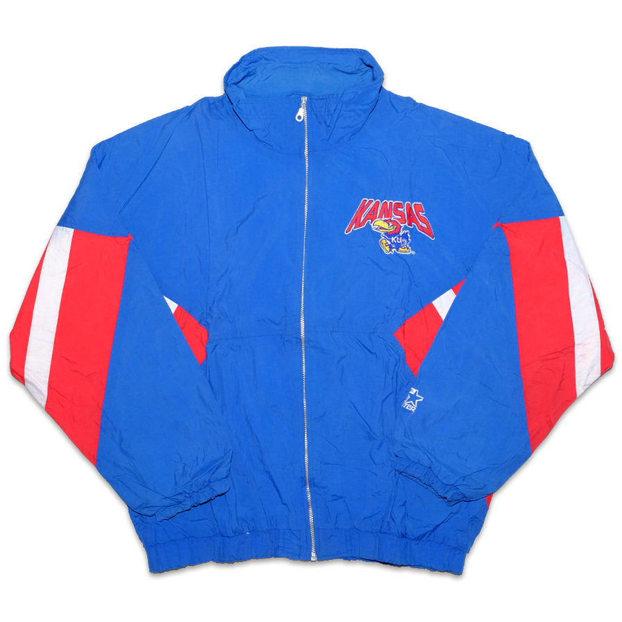 Vintage Starter University of Kansas Jacket XLarge - Double Double Vintage