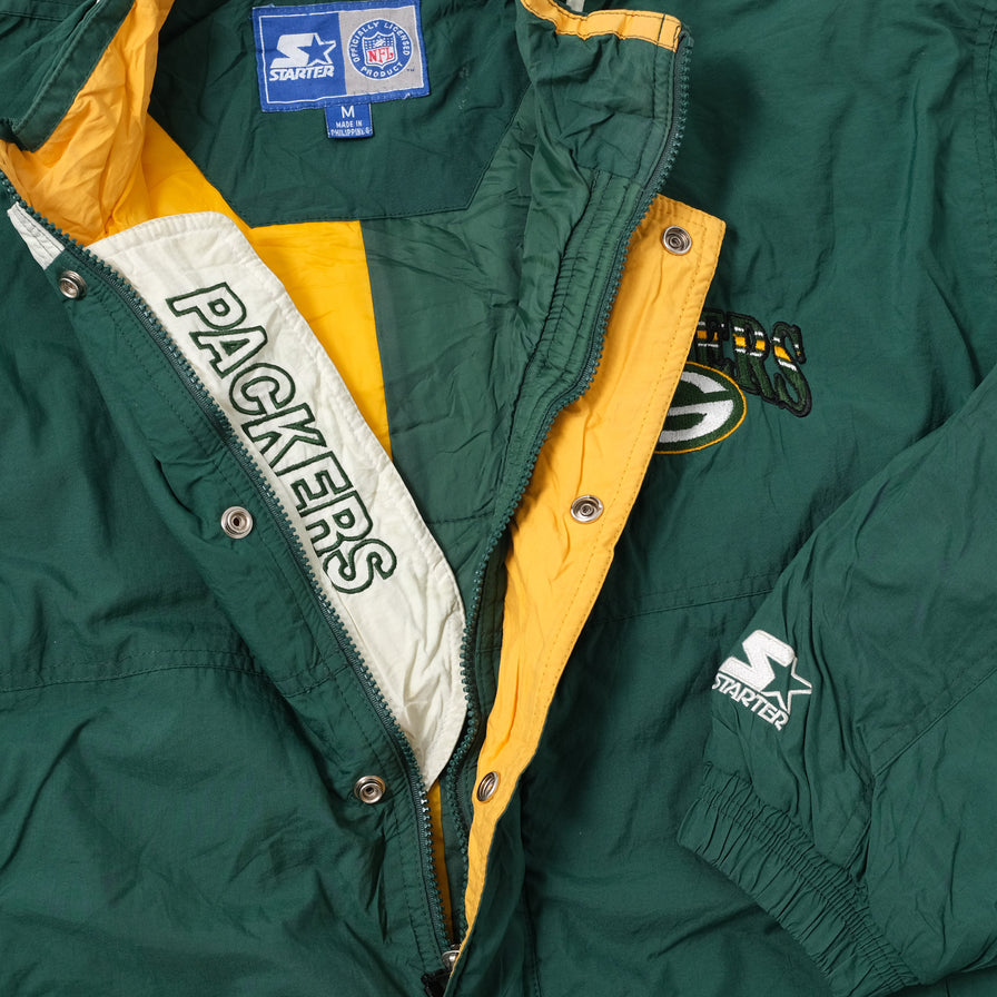Vintage Starter Green Bay Packers Jacket Large Double Double Vintage