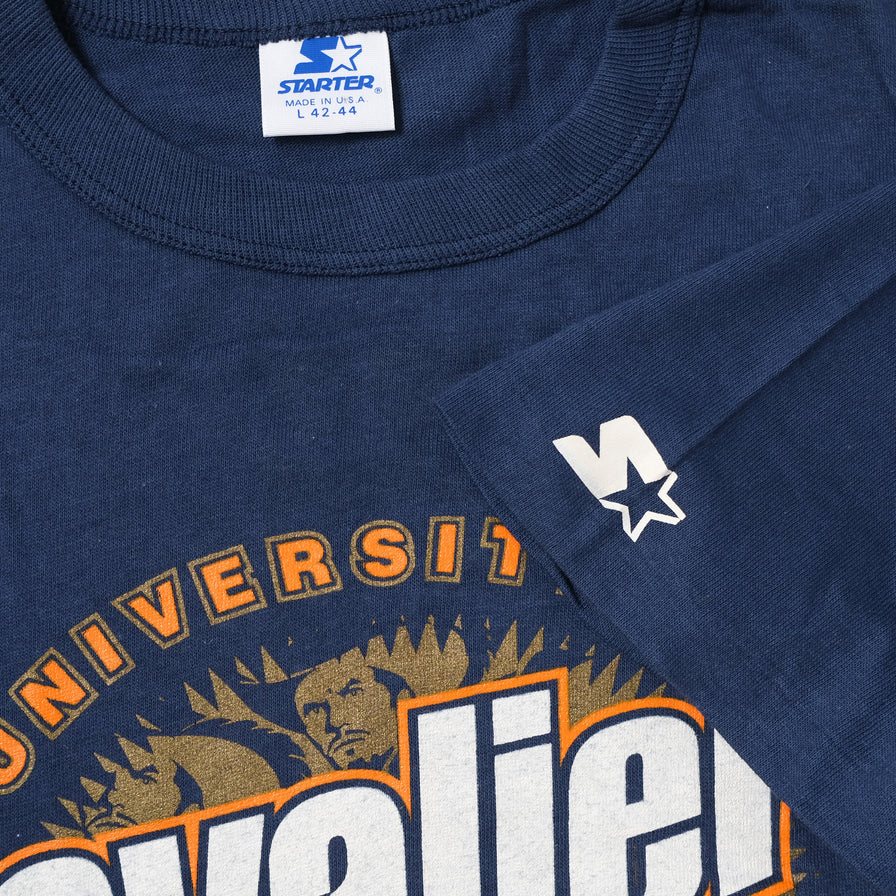 Vintage Deadstock 1991 Starter University of Virginia T-Shirt Large