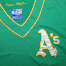 Vintage Starter Oakland Athletics V-Neck T-Shirt XLarge - Double Double Vintage