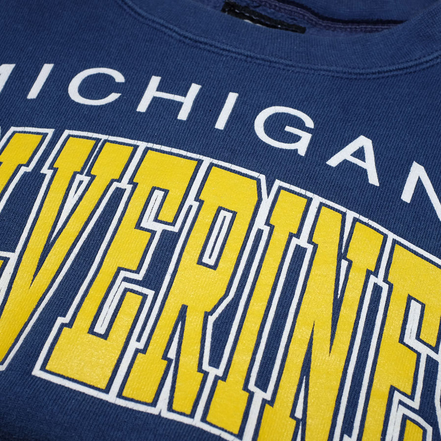 Vintage Starter Michigan Wolverines Sweatshirt Large - Double Double Vintage