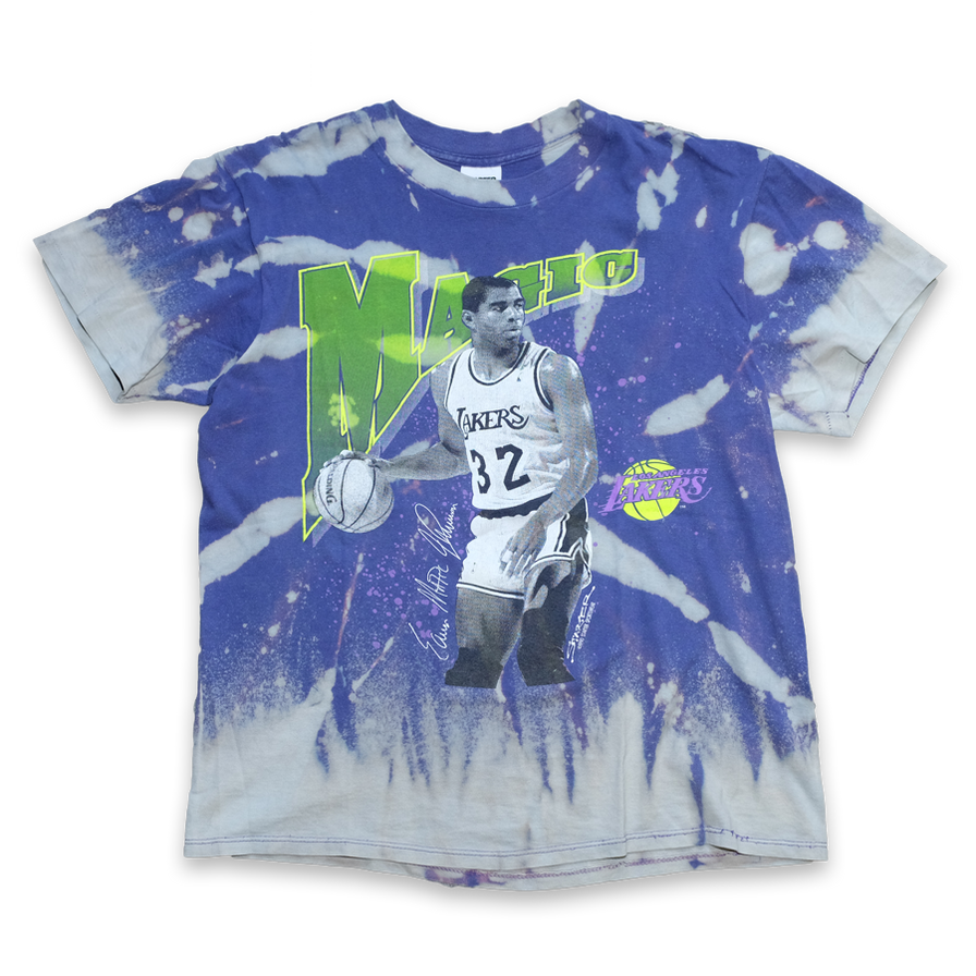 Vintage Starter Magic Johnson Tie Dye T-Shirt Large - Double Double Vintage