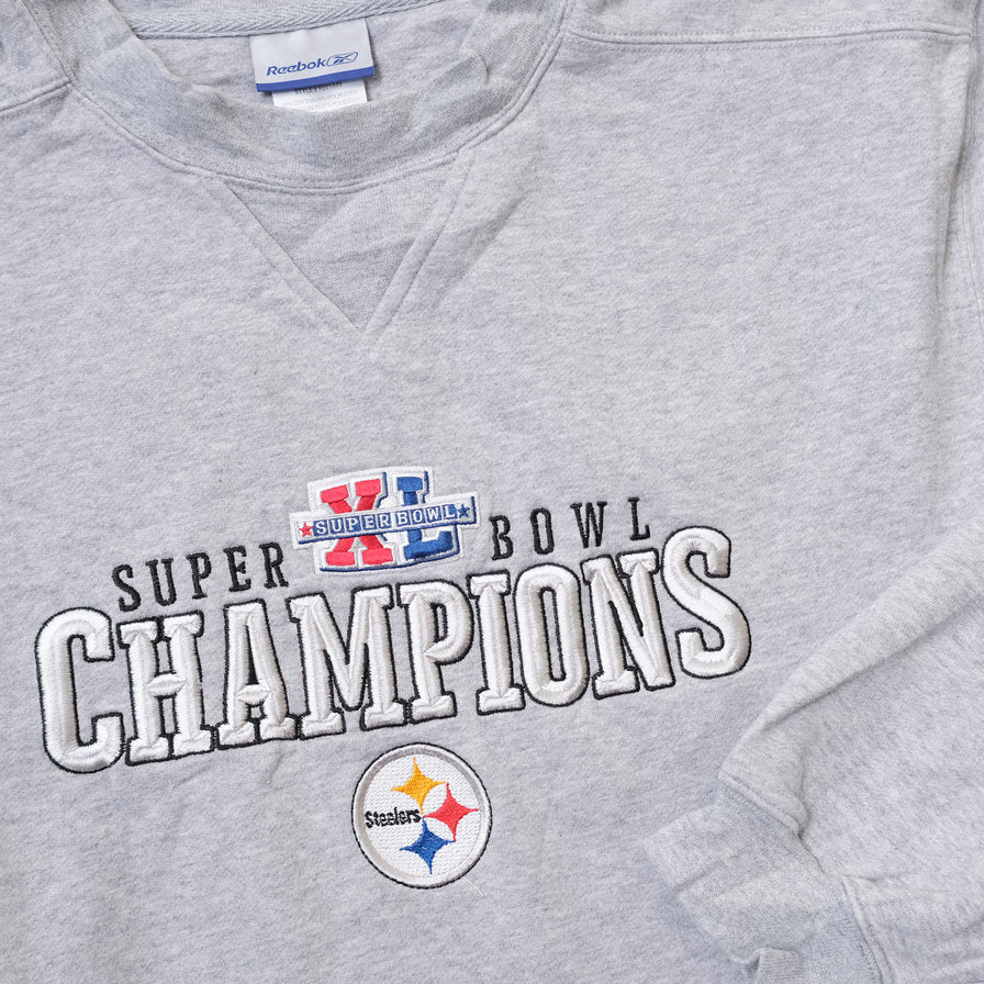 Vintage Reebok Pittsburgh Steelers Super Bowl Sweater Medium