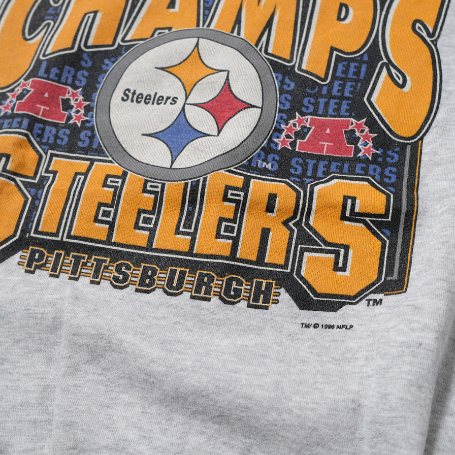 Vintage 1996 Pittsburgh Steelers AFC Champions Sweater XLarge