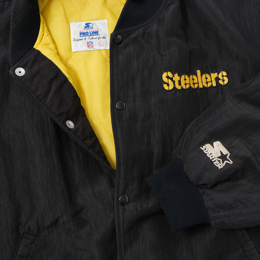 Vintage Starter Steelers College Jacket Large