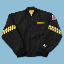 Vintage Starter Steelers College Jacket Large