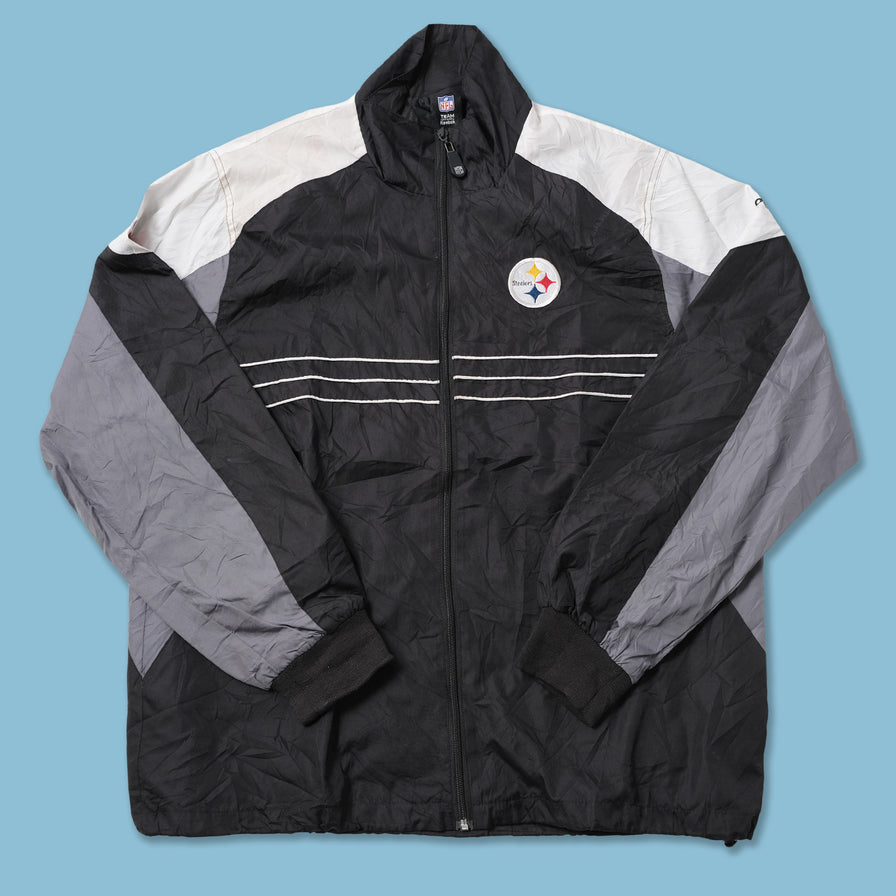 Vintage Pittsburgh Steelers Track Jacket Large Double Double Vintage