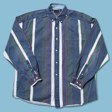 Vintage Vertical Striped Shirt Large