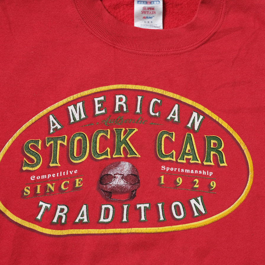 Vintage Stock Car Sweater Large