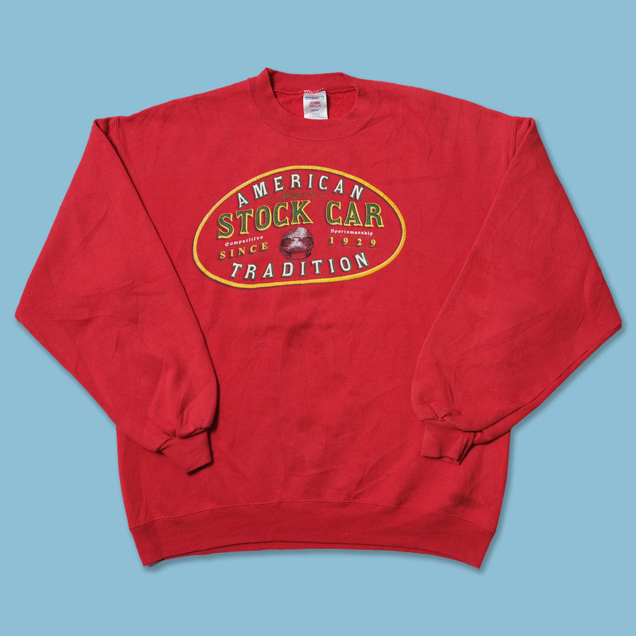 Vintage Stock Car Sweater Large